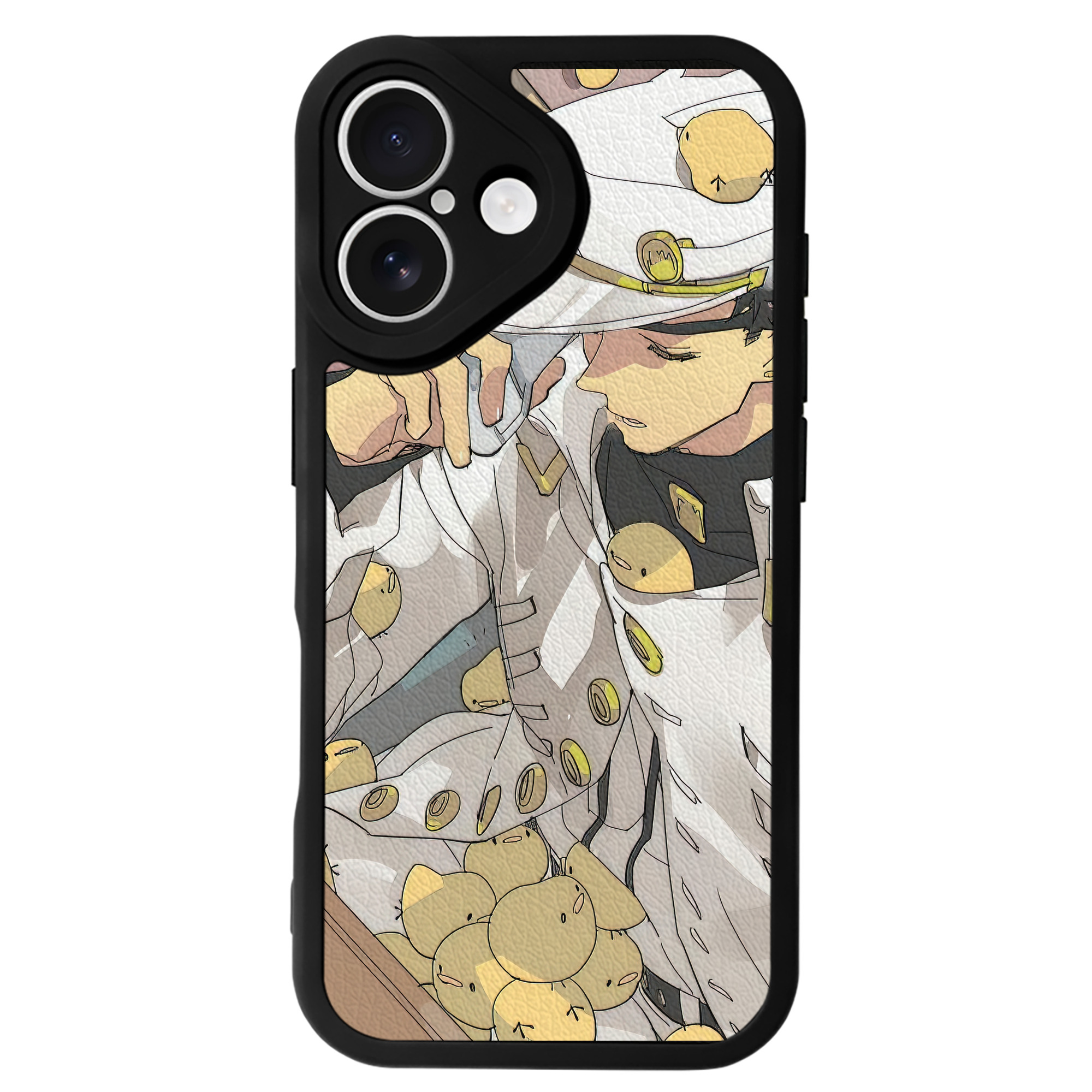 （画像用） ジョジョの奇妙な冒険 JoJo's Bizarre Adventure 【iPhone 16シリーズ対応】シリコンスマホケース（レザー調） 材質：シリコン